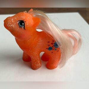 Vintage 1980s My Little Pony G1 Twinkle Eye Orange Pony Planet Stars Hasbro